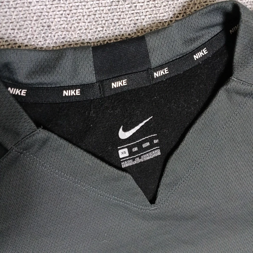Nike Strike Drill Top Mens XS Olive Green Black Excellent Long Sleeve Pullover